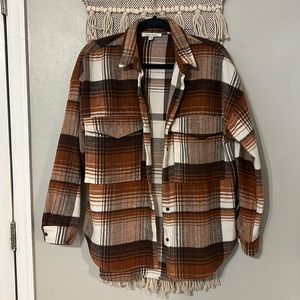 NWOT 12th tribe flannel shacket